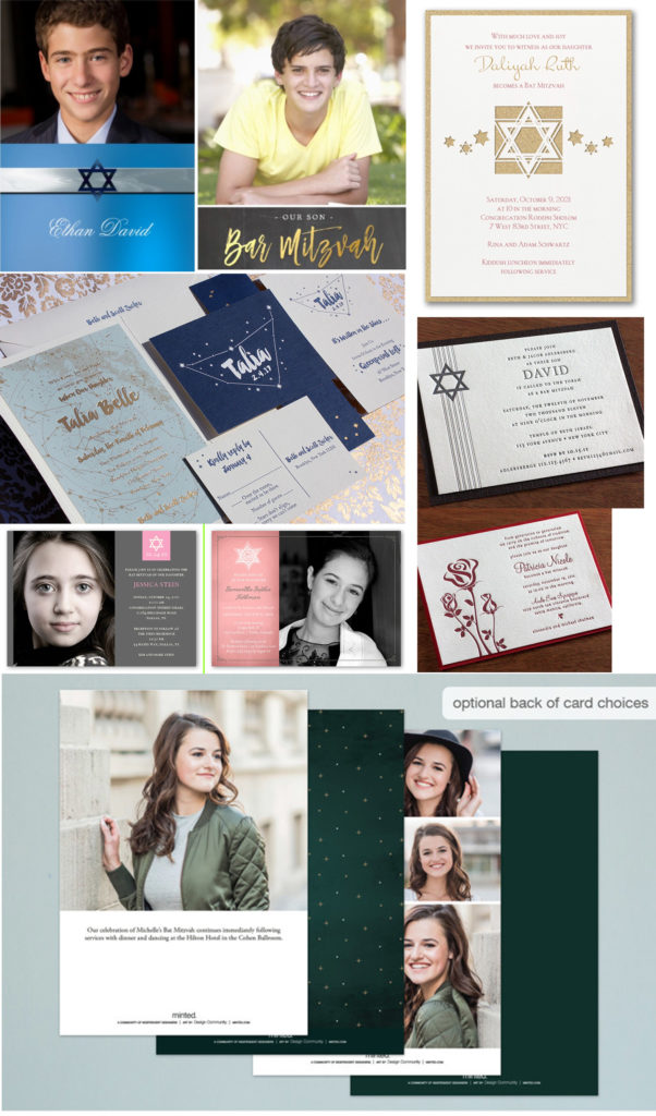 bar mitzvah and Bat Mitzvah Printing ervices