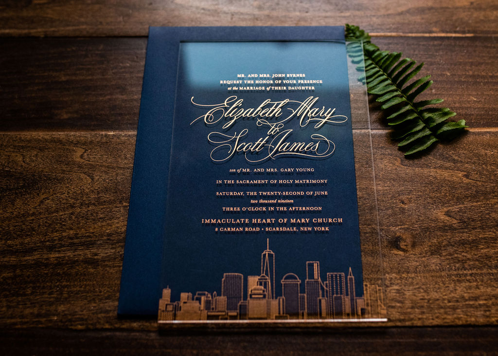 Wedding invitation card Santa Monica